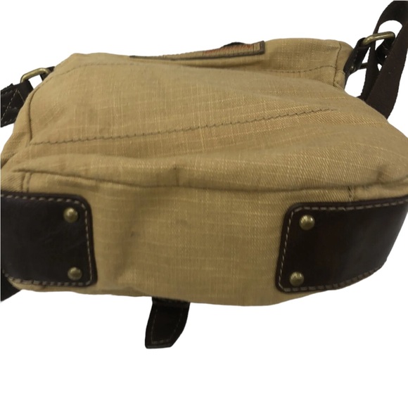 Fossil Tan Canvas Messanger Bag Cross Body ZB4709 - Picture 4 of 11